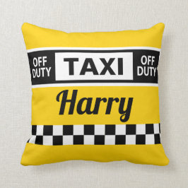 Almofada Taxi Driver Retirement Gift Diversão Yellow Cab