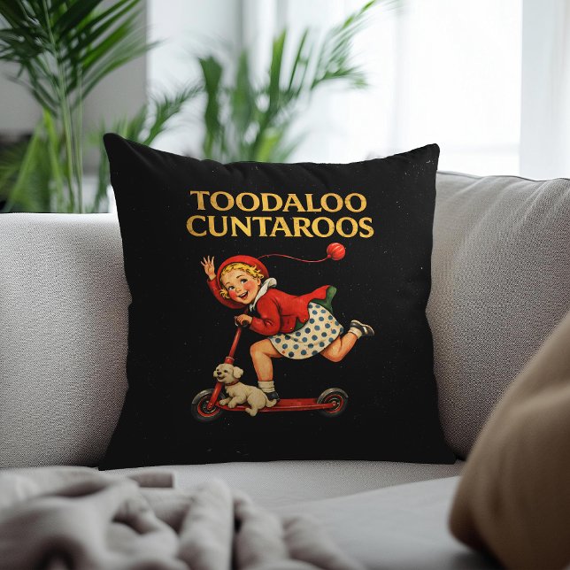 Almofada Tchau Cuntaroos Humor Irônico Divertido Retrô (Criador carregado)