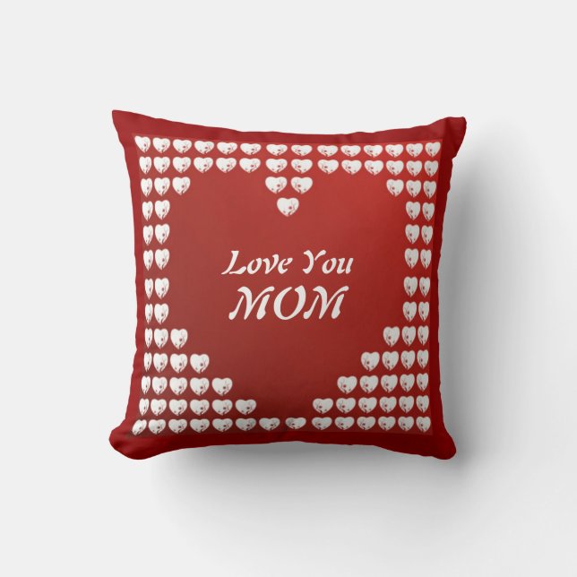 Almofada Te Amo, Mãe, Travesseiro Americano (Frente)