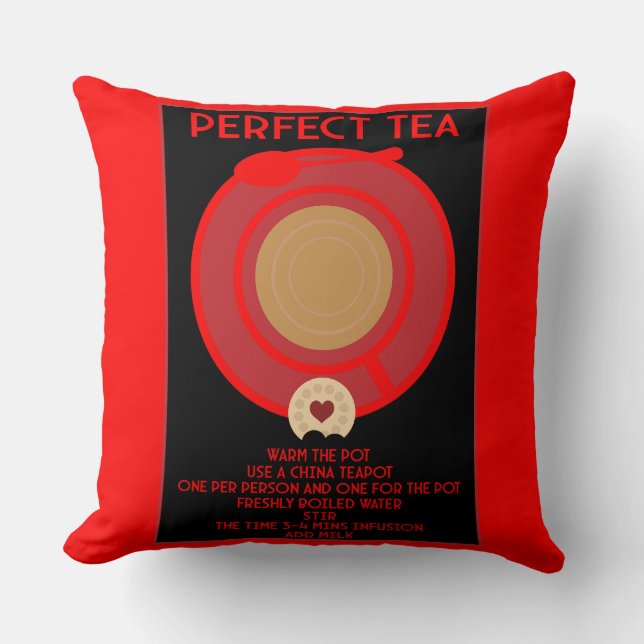 Almofada Tea Wall Art Poster Impressão (Frente)