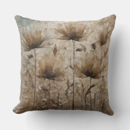 Almofada Teal Beige Brown Decorative Floral