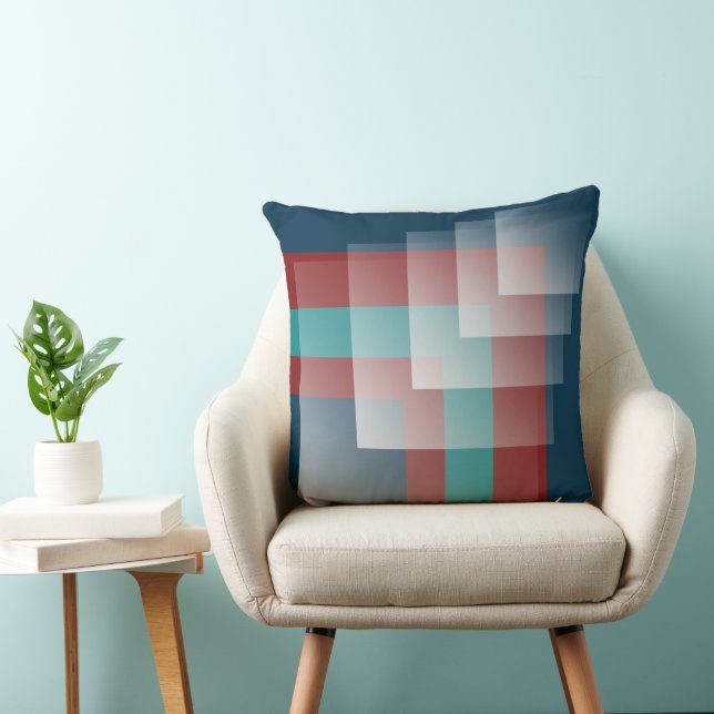 Almofada Teal burgundy azul (Cadeira)