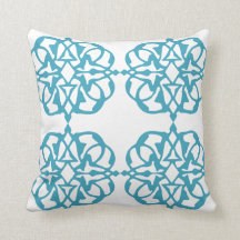 Teal Damask marroquino