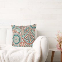 Teal e Coral Nouveau Flow