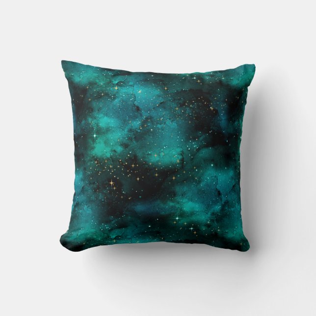 Almofada Teal Galaxy Series Design 1 (Frente)
