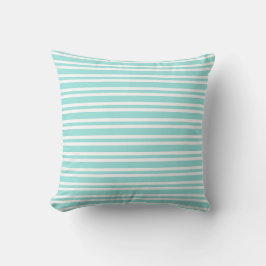 Almofada Teal White Stripes Seamless Pattern