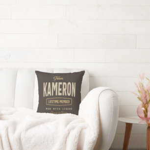 Almofada Team Kameron Lifetime Membro Nome Personalizado