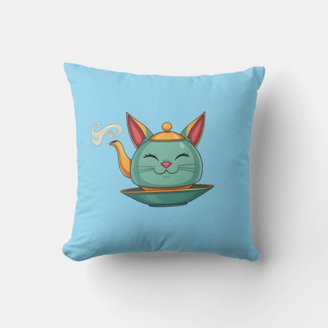 Almofada Teapot Cat (Frente)