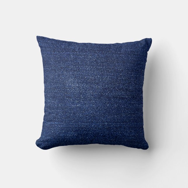 Almofada Tecido de jeans Denim: fundo texturizado. (Frente)