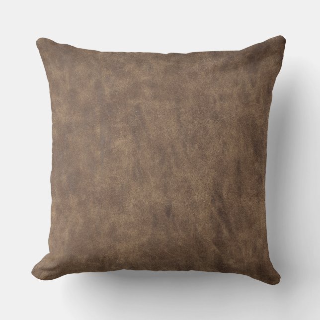 Almofada Tecido de tartaruga  Crocodilo de couro azul (Frente)