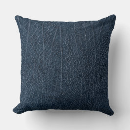 Almofada Tecido de tartaruga  Crocodilo de couro azul