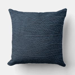 Almofada Tecido de tartaruga  Crocodilo de couro azul