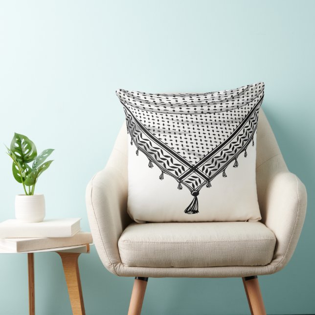 Almofada Tecido Tradicional do Keffiyeh Scarf Palestino (Cadeira)