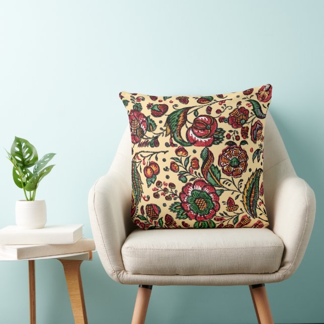 Almofada Tecido Vintage Indian Cotton Chintz (Cadeira)