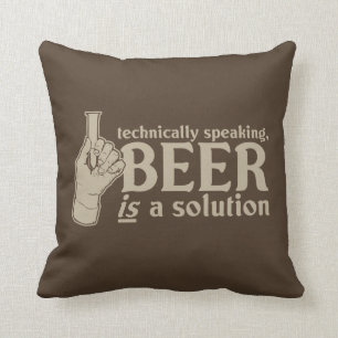 Almofada tecnicamente falando, a cerveja é uma solução