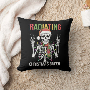 Almofada Técnico de Raio-X de Radiologia do Natal Esqueleto