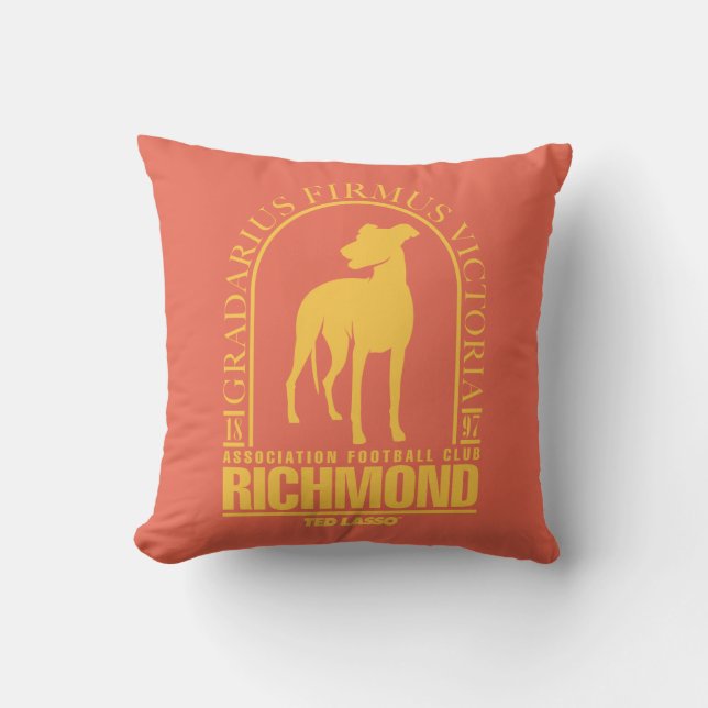 Almofada Ted Lasso | AFC Richmond Gold Arched Logo (Frente)
