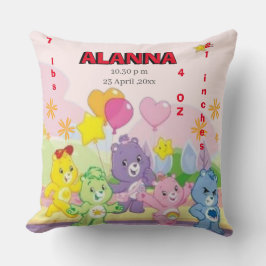 Almofada Teddy Bears Celebra Estatuações de Nascimento Rosa