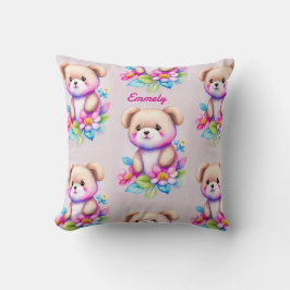Almofada Teddybär Wasserfarben Pastell