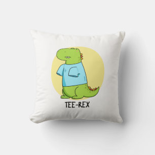 Almofada Tee Rex Cute Tirt TRex Dinossaur Pun