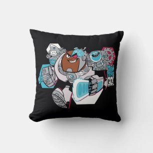 Almofada Teen Titans Go!   Gráfico Arsenal de Cyborg