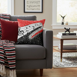 Almofada Tema da música vermelha e negra