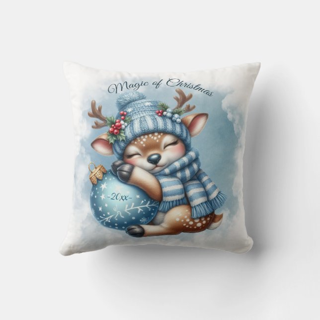 Almofada Tema de Natal Colorido Moderno (Verso)