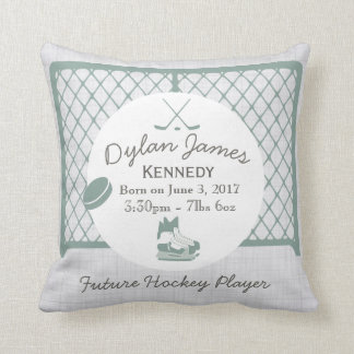 Almofada Tema do hóquei do travesseiro do Stats do