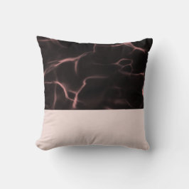 Almofada Tema rosa e preto marmoreado