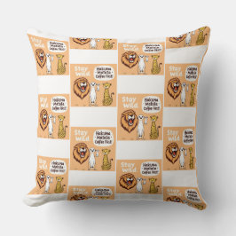 Almofada Tema Safari Animal Divertido