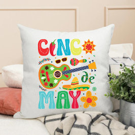 Almofada Temática de Cinco de Mayo Celebração mexicana