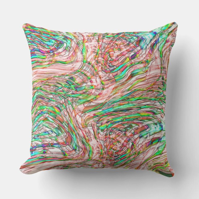 Almofada Tempestade de trilhas torcidas (Frente)