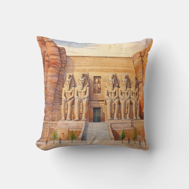 Almofada Templo Majestoso Abu Simbel (Frente)
