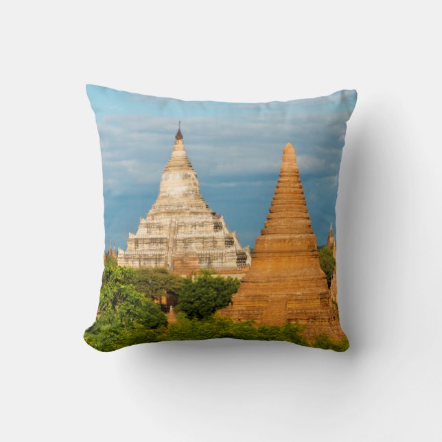 Almofada Templos e Pagodes Antigos | Bagan (Frente)