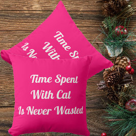 Almofada Tempo Gasto com a Cota Pet Personalizada do Cat, R