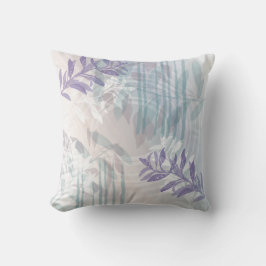 Almofada Tendência Moderna Floral Abstrata Botânica