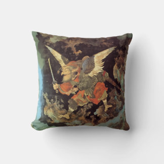 Almofada Tengu Warrior: Travesseiro decorativo mitológico j