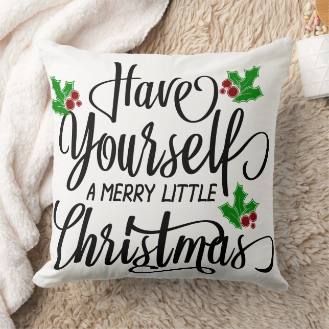 Almofada Tenha um Feliz Natal (Cobertor)
