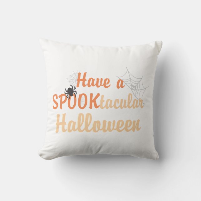 Almofada Tenha um Halloween tacular SPOOK (Frente)