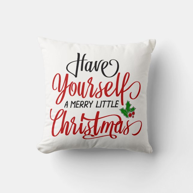 Almofada Tenha um Natal Feliz (Frente)