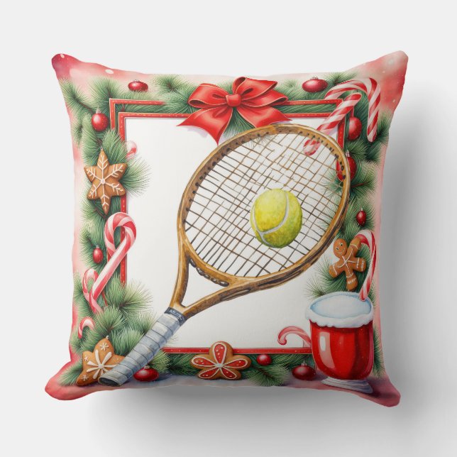 Almofada Tenis Natalino Temático para Jogador (Frente)