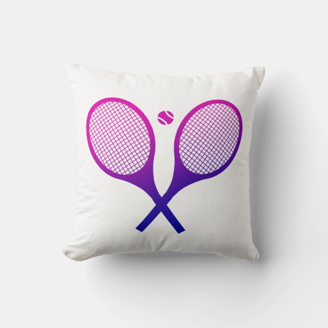Almofada Tênis Rackets Magenta para Mão Roxa (Frente)
