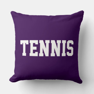 Almofada TENIS Texto Branco Atlético em Roxo Fundo Profundo