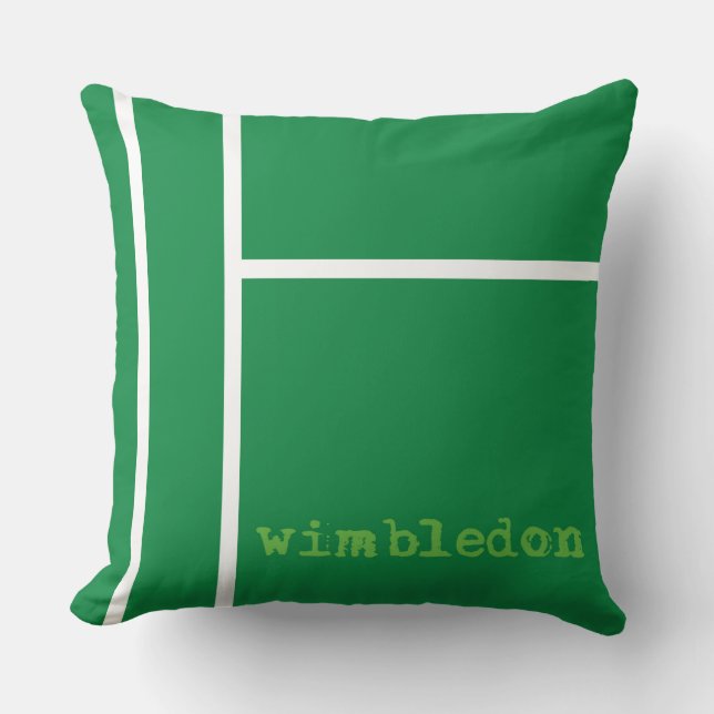 Almofada Tênis verde com Wimbledon (Frente)