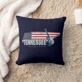 Almofada Tennessee United States Retro State Vintage EUA