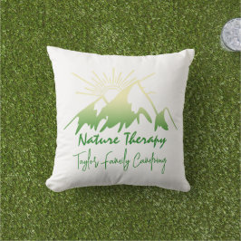 Almofada Terapia da natureza Acampamento familiar personali