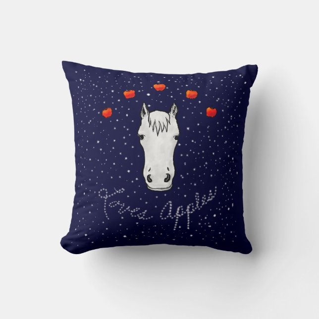 Almofada Terapia eqüino das maçãs de amores do cavalo (Frente)
