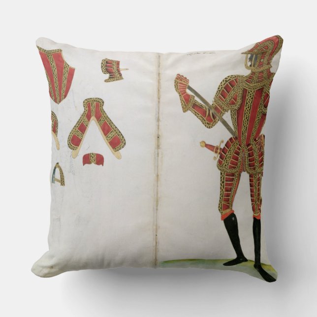 Almofada Terno de armadura para o senhor Compton, 'de um (Frente)