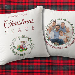 Almofada Terra de Natal da família do rato Avô