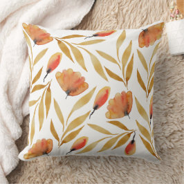 Almofada Terracota Amarelo Mostarda Floral